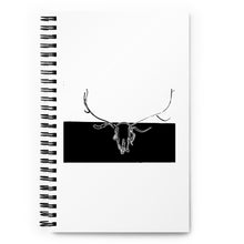 Load image into Gallery viewer, -&quot;Elk Skull&quot; Spiral notebook
