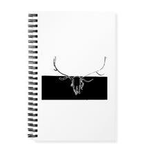Load image into Gallery viewer, -"Elk Skull" Spiral notebook
