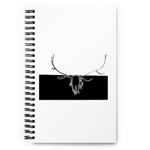 -"Elk Skull" Spiral notebook