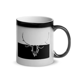 -coffee mug "magic" elk skull